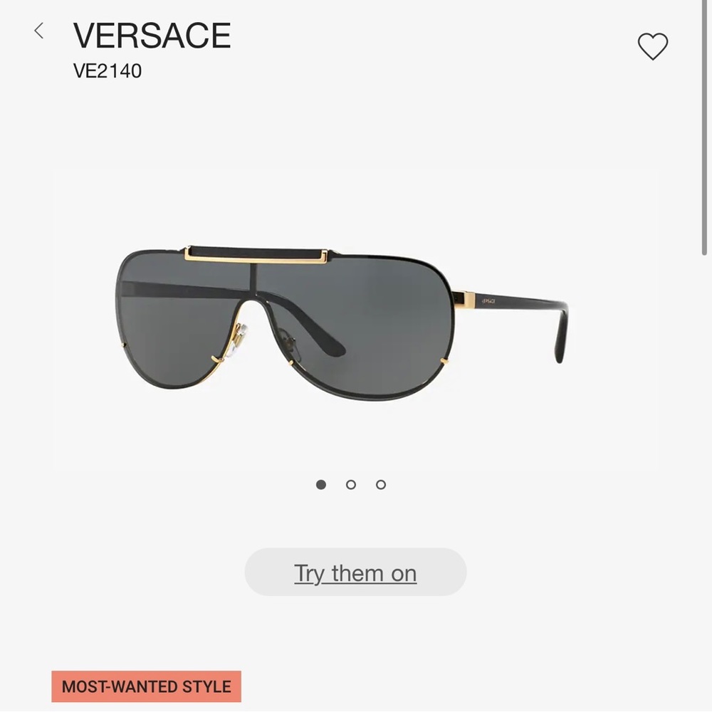 Versace VE2140 Sunglasses / Y2K Style (NWOT) - Picture 2 of 7